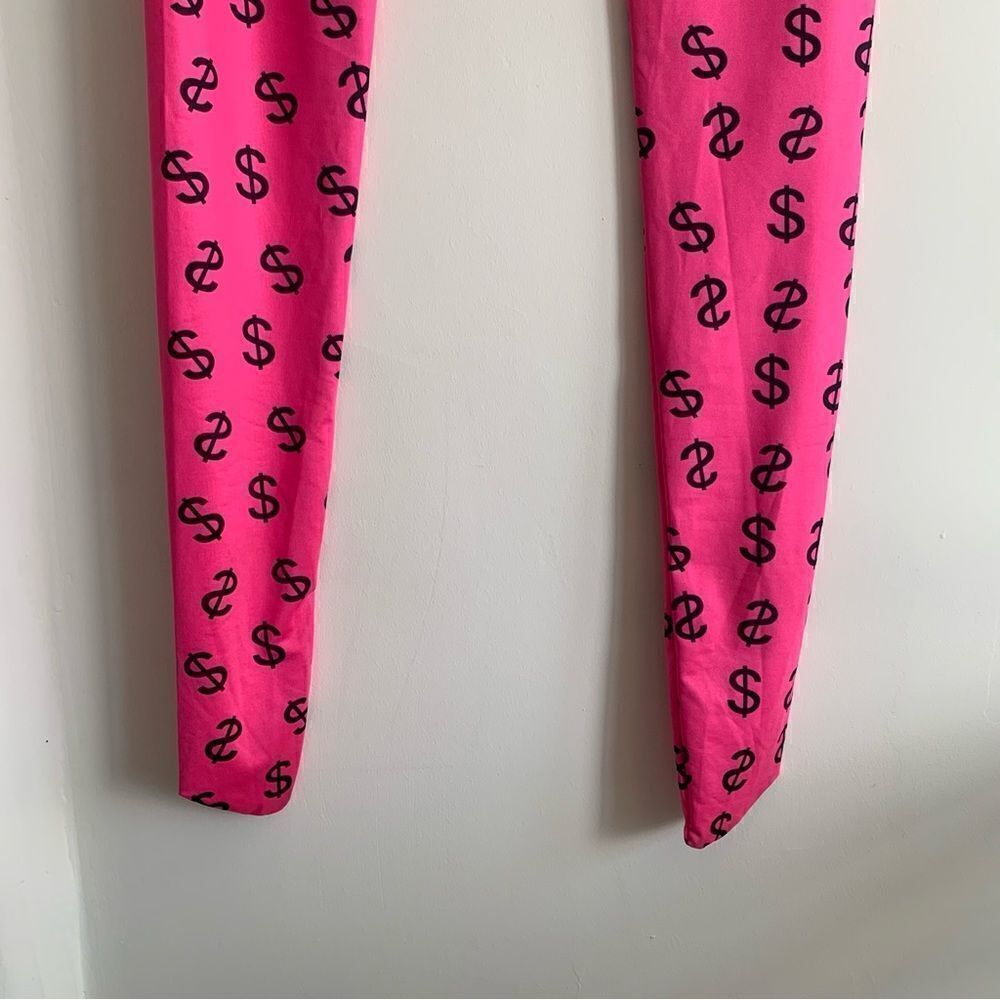 PINK HIGH RISE LEGGINGS - Picture 9 of 12